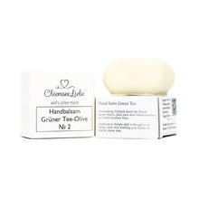Laden Sie das Bild in den Galerie-Viewer, Handbalsam (feste Handcreme) Grüner Tee-Olive No 2 *BIO*
