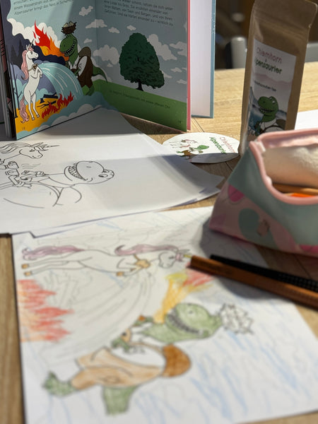 kostenlose Malvorlagen - Magischer Ausmalspaß mit Chiemhorn & Alpensaurier