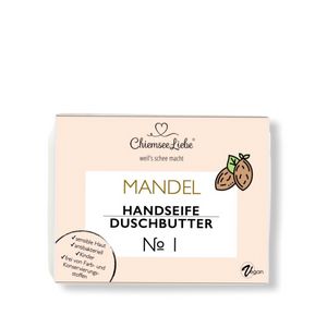 Mandel Handseife/Duschbutter No 1 mit natürlichem Duft - zertifiziert *BIO*